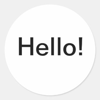 Hello sticker