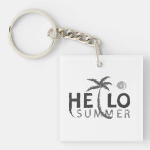 Hello Summer Acrylic Keychain