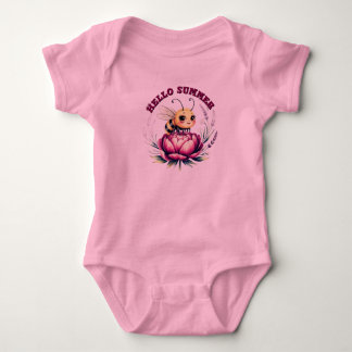 Hello summer baby bodysuit
