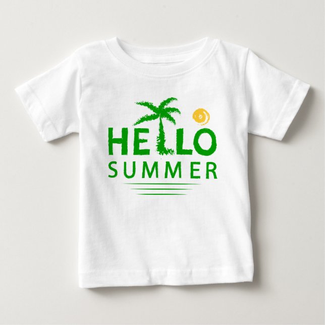 Hello Summer Baby T-Shirt (Front)