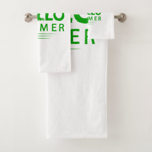 Hello Summer Bath Towel Set
