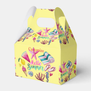 Hello Summer Beach Thunder-Cove Favor Box