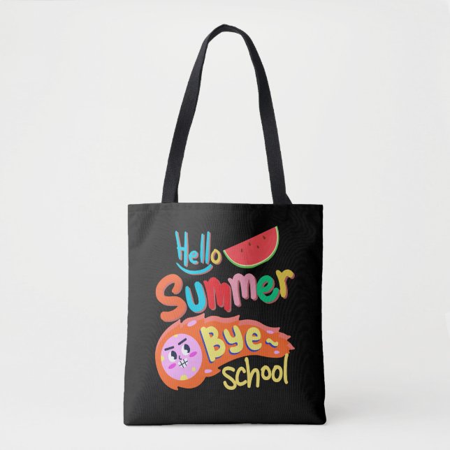 Hello Summer Bye School Tote Bag Art (Devant)