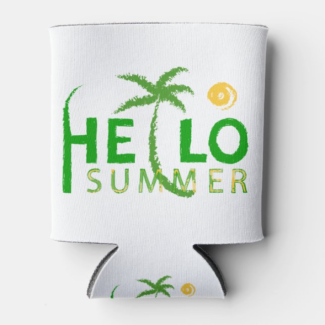 Hello Summer Can Cooler (Front)