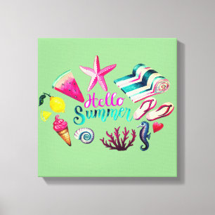 Hello Summer Canvas Print