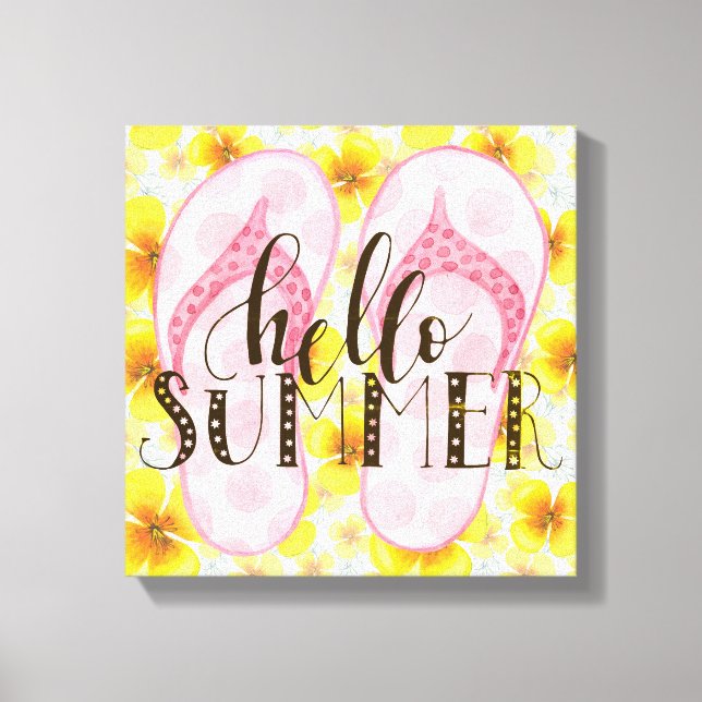 Hello Summer Canvas Print (Front)