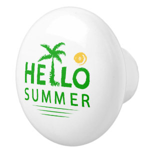 Hello Summer Ceramic Knob
