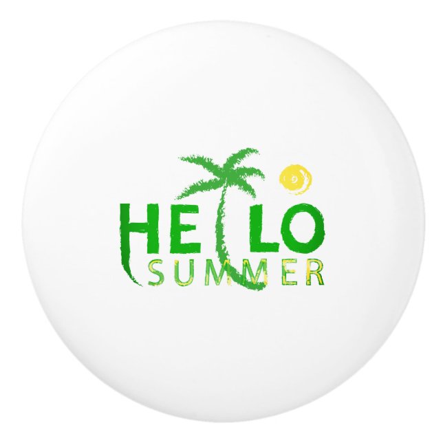 Hello Summer Ceramic Knob (Front)