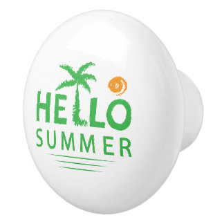 Hello Summer Ceramic Knob