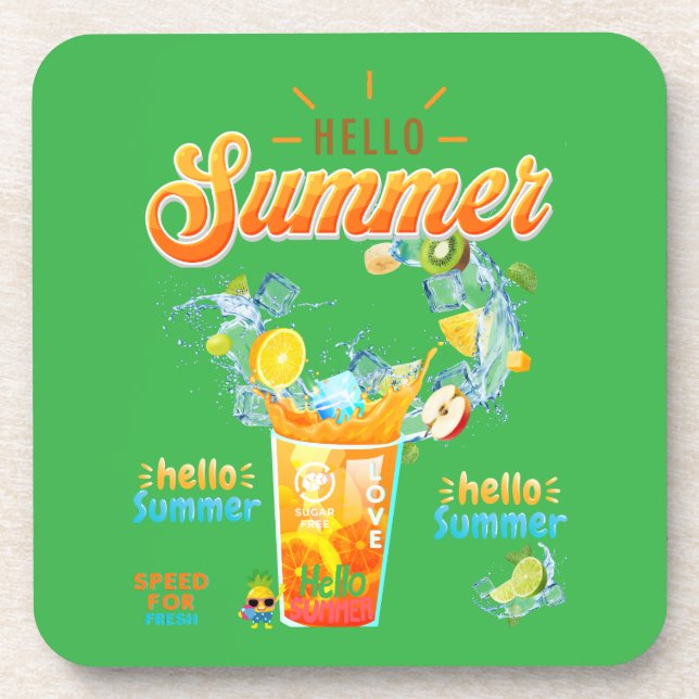 Hello Summer Coaster (Front)