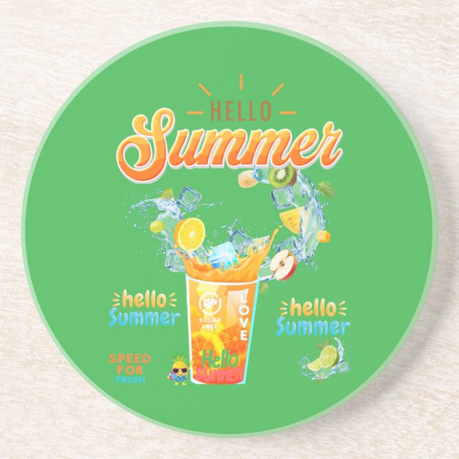Hello Summer Coaster (Front)