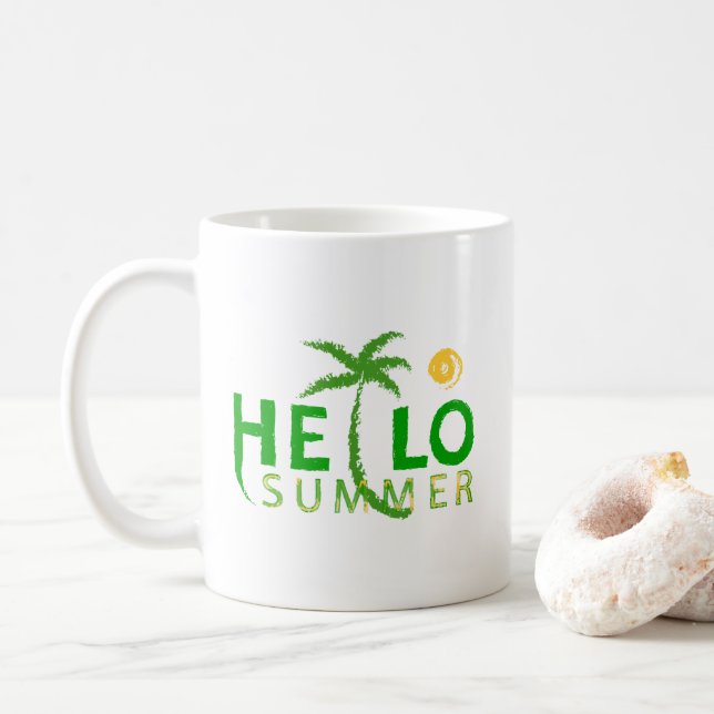 Hello Summer Coffee Mug (With Donut)
