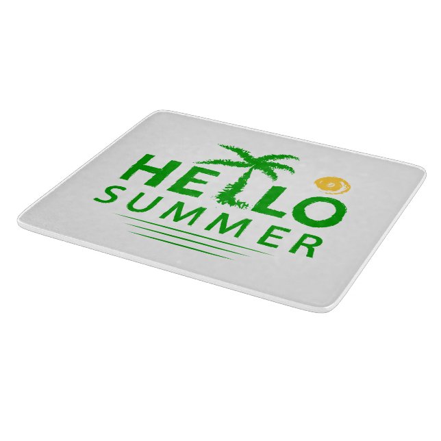 Hello Summer Cutting Board (Corner)