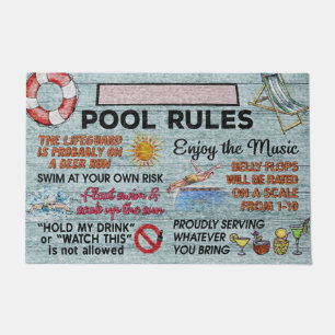 Hello Summer Doormat - Pool Doormat- Beach Doormat
