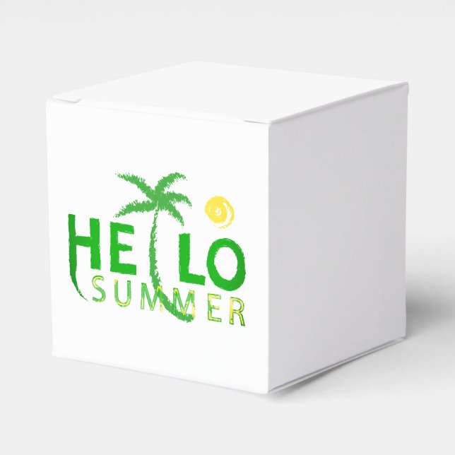 Hello Summer Favor Box (Front Side)