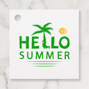 Hello Summer Favour Tags