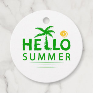 Hello Summer Favour Tags