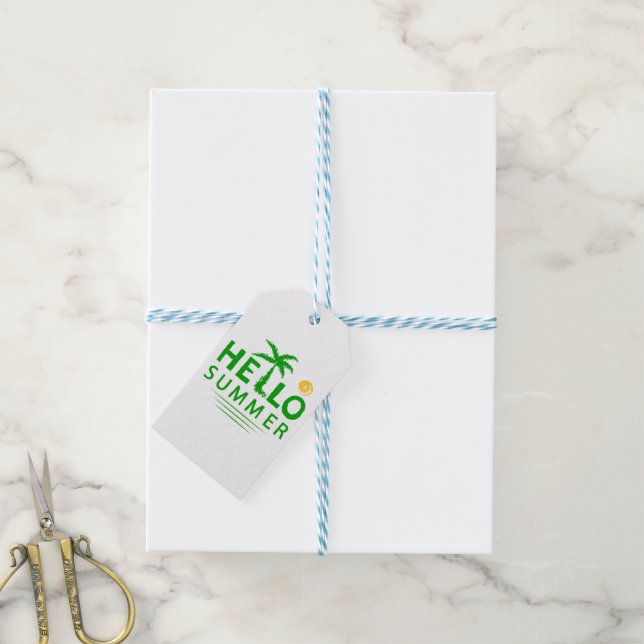 Hello Summer Gift Tags (With Twine)