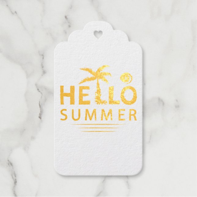 Hello Summer Gift Tags (Front)