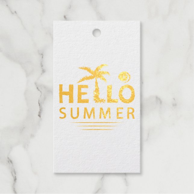 Hello Summer Gift Tags (Front)