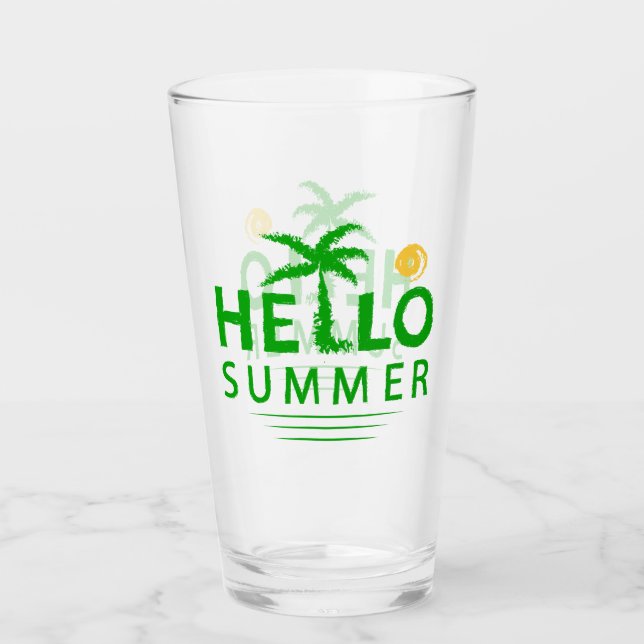 Hello Summer Glass (Front)