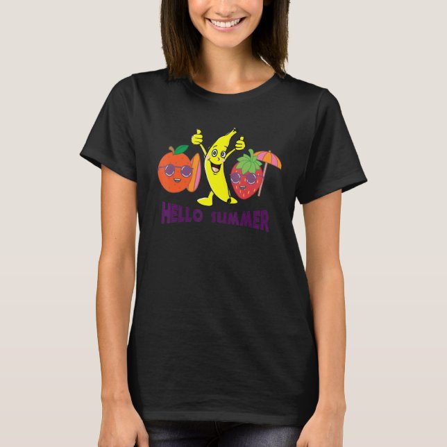 Hello Summer Gnome 3 T-Shirt (Front)