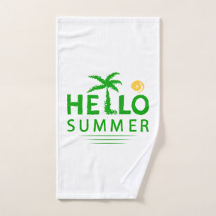 Hello Summer Hand Towel