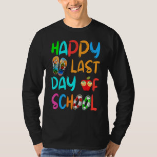 Hello Summer Happy Last Day Of School Teacher Stud T-Shirt