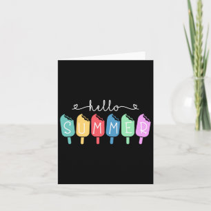 Hello Summer Happy Last Day School Teacher Student Card