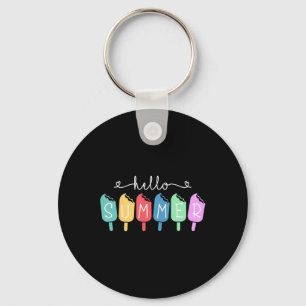 Hello Summer Happy Last Day School Teacher Student Keychain