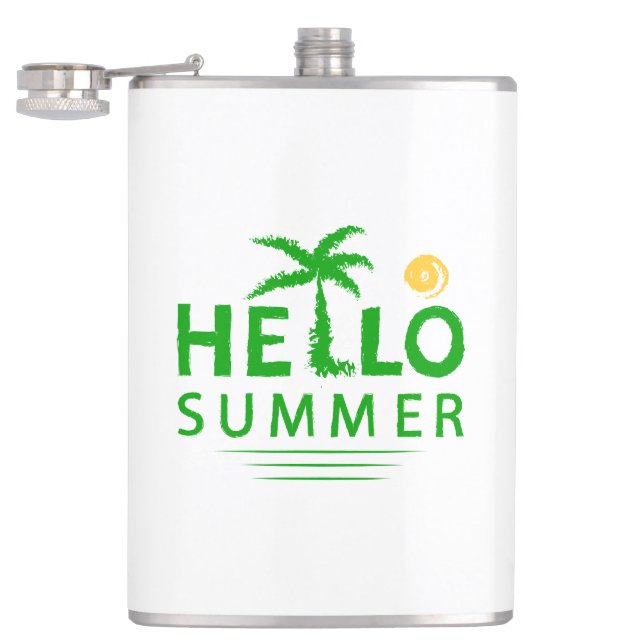 Hello Summer Hip Flask (Opened)