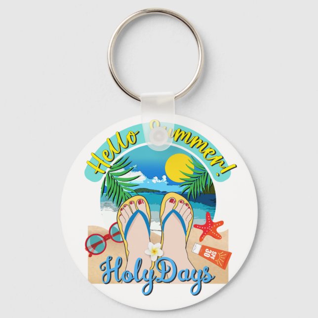 Hello Summer - HolyDays Keychain (Front)