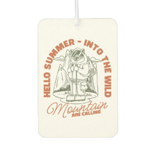 Hello Summer - Into The Wild – Vintage Cat Camper Air Freshener