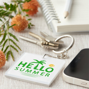 Hello Summer Keychain