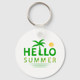 Hello Summer Keychain