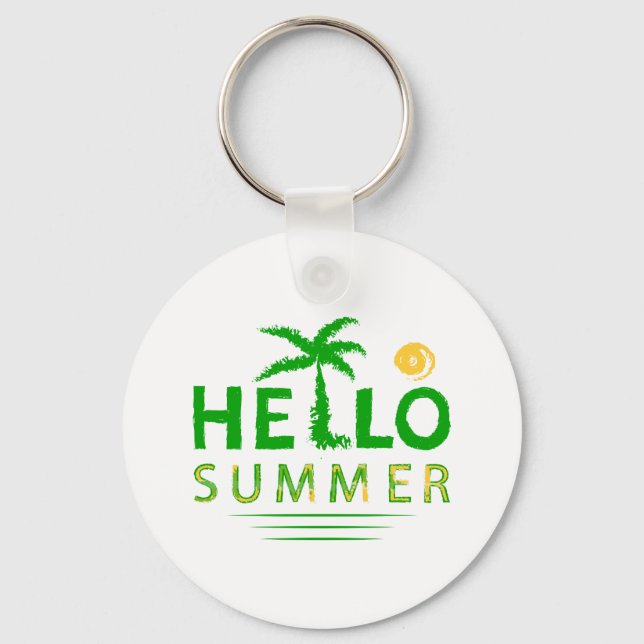 Hello Summer Keychain (Front)