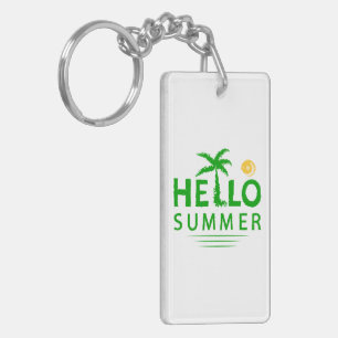 Hello Summer Keychain