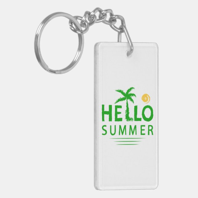 Hello Summer Keychain (Front Left)