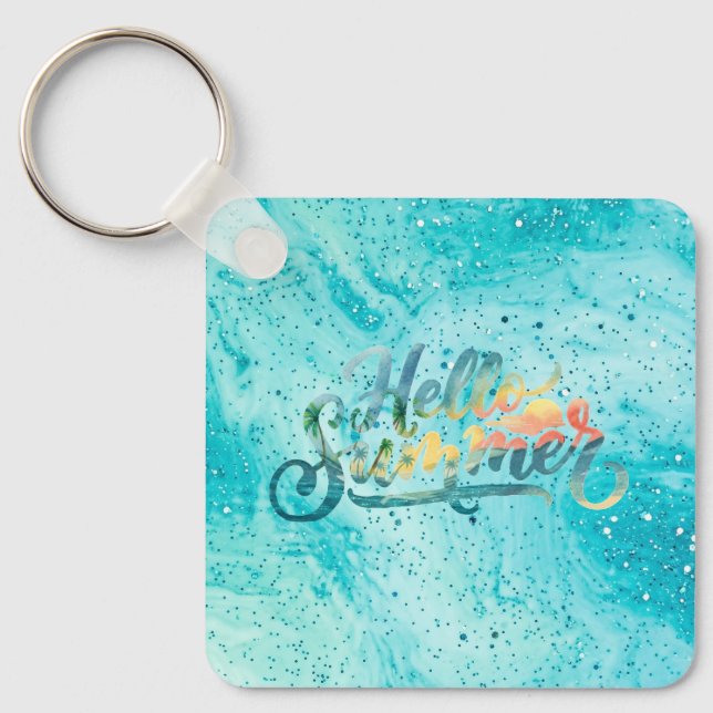 Hello Summer Keychain (Front)