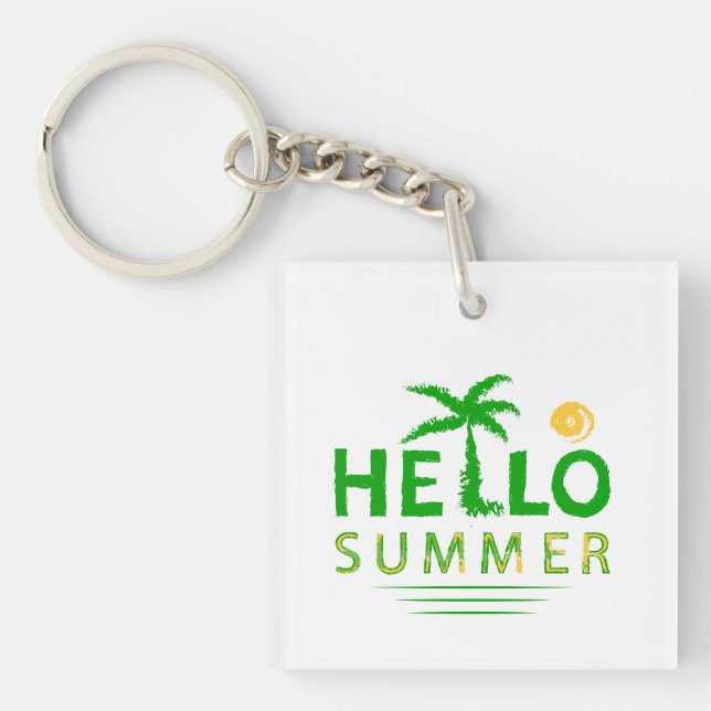 Hello Summer Keychain (Front)
