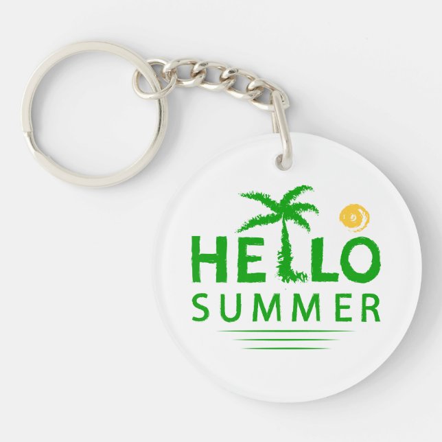 Hello Summer Keychain (Front)
