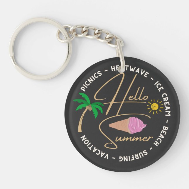 hello summer keychain (Front)