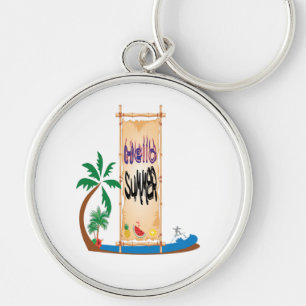 Hello Summer Keychain