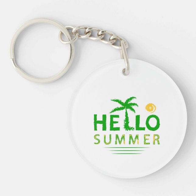 Hello Summer Keychain (Front)