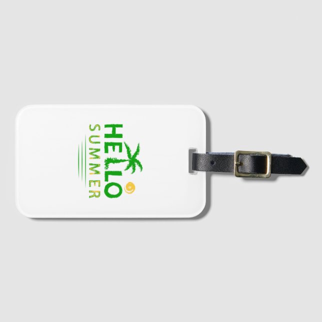 Hello Summer Luggage Tag (Front Horizontal)