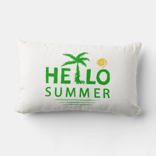 Hello Summer Lumbar Pillow