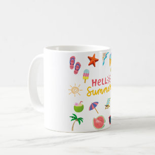 Hello Summer Mug – Fun and Sunny Coffee Cup