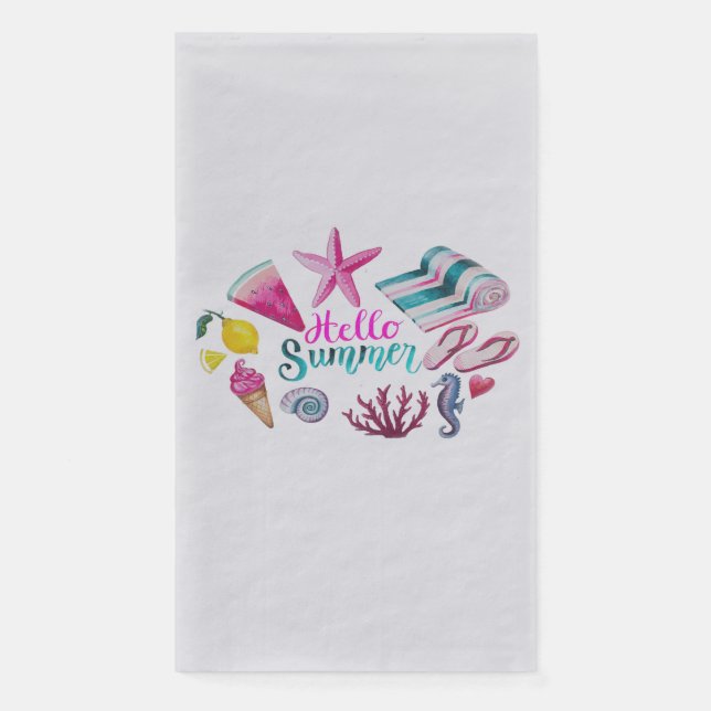 Hello Summer Napkin (Front)