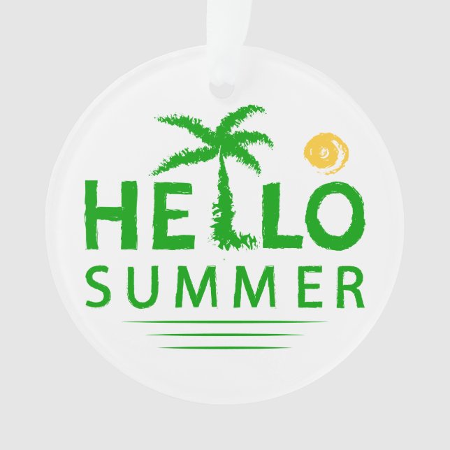 Hello Summer Ornament (Front)