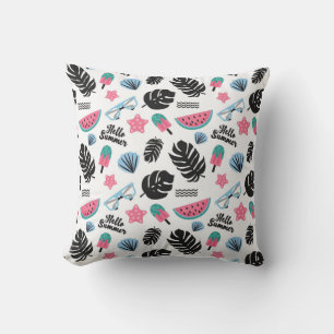 Hello Summer  Outdoor Pillow